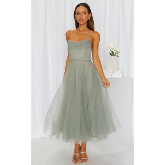 Hello Molly Dresses & Skirts - SIGNAL MY WAY MIDI DRESS SAGE